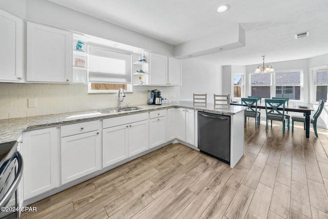 kitchen featuring sink, white cabinetry, and stainless steel appliances