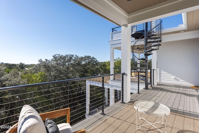 view of balcony