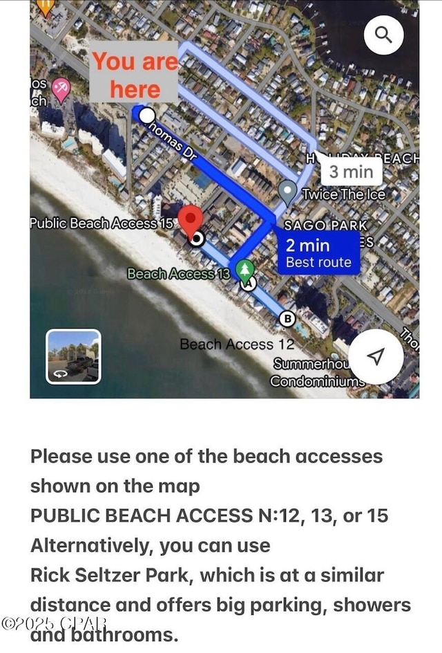 7026 Thomas Dr Unit A & B, Panama City Beach, FL 32408 - map / location