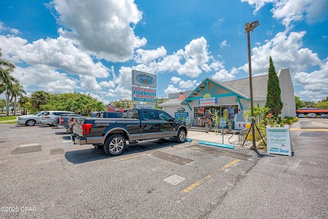 view of uncovered parking lot