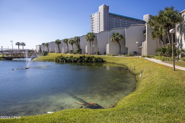 view of water feature