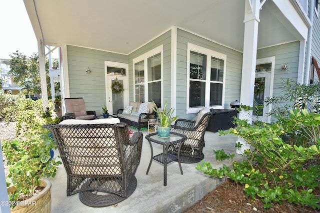 view of patio / terrace with outdoor lounge area