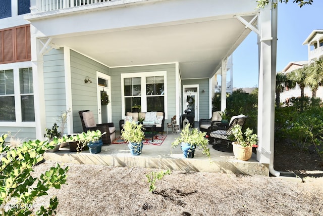 view of patio / terrace with outdoor lounge area