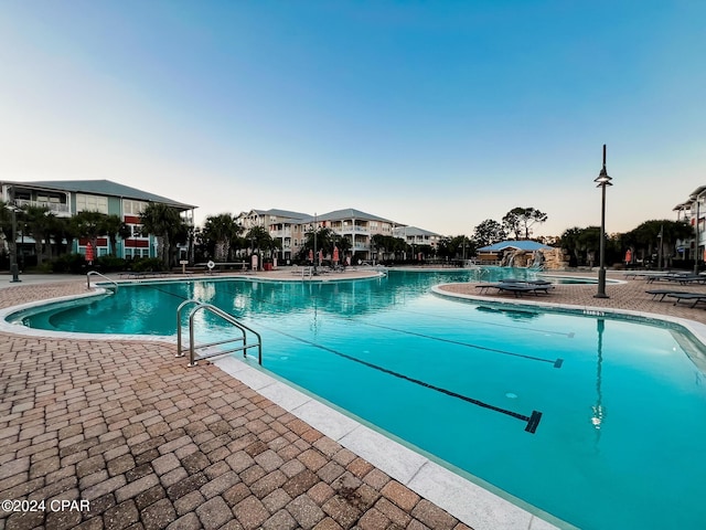 view of pool with a patio