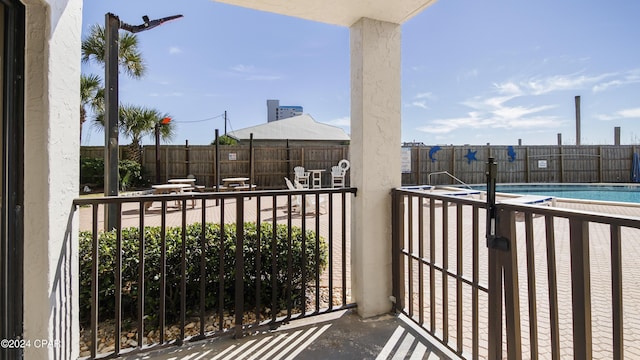 view of balcony