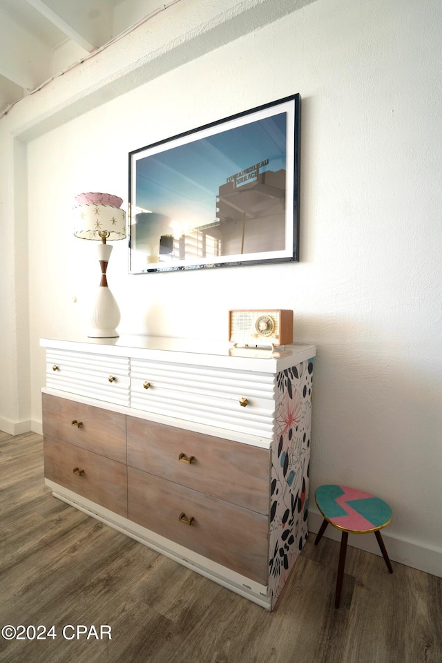 room details featuring hardwood / wood-style flooring