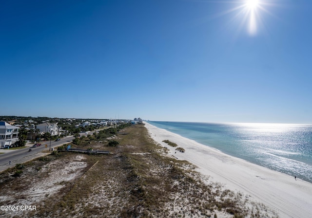 water view featuring a beach view