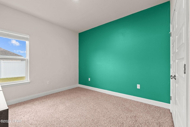 empty room with carpet floors