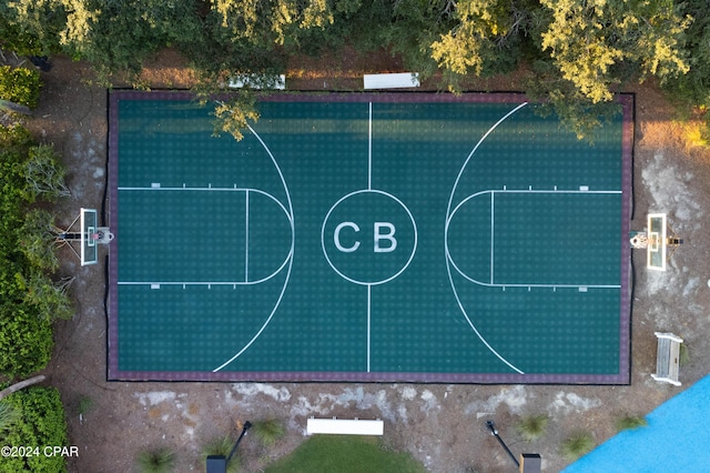 view of basketball court