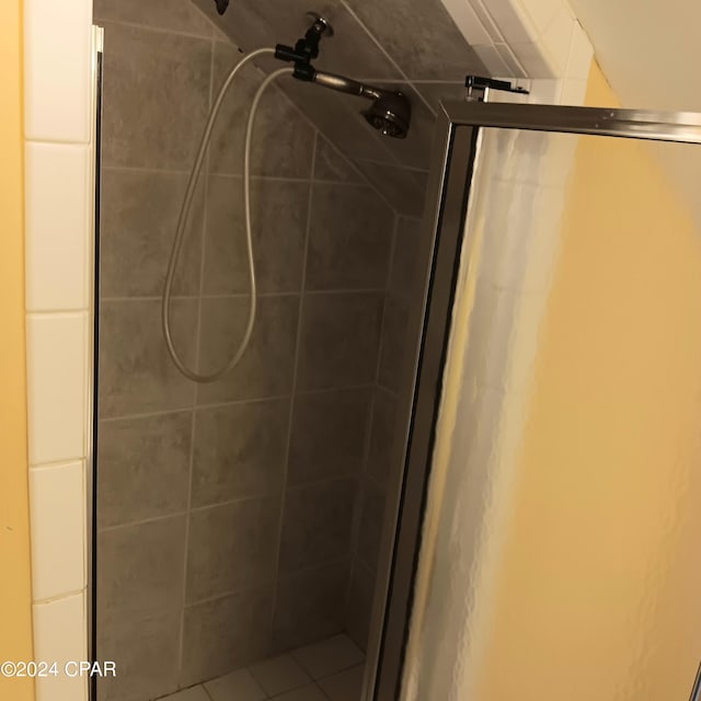 bathroom with walk in shower