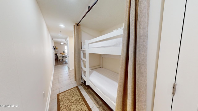 view of tiled bedroom