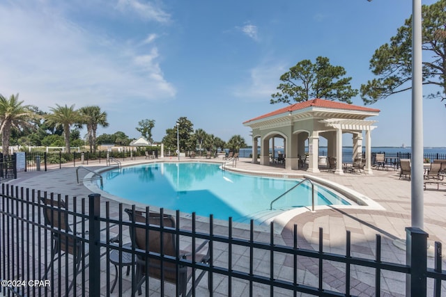 view of pool with a patio area