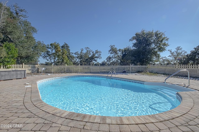 view of pool with a patio