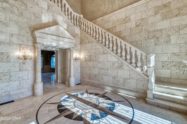 3730 Preserve Bay Blvd, Panama City, FL 32408 - stairs with ornate columns