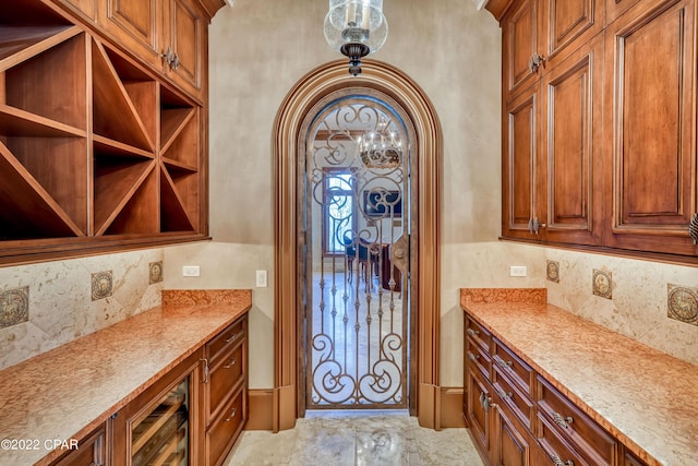 3730 Preserve Bay Blvd, Panama City, FL 32408 - wine room with a notable chandelier