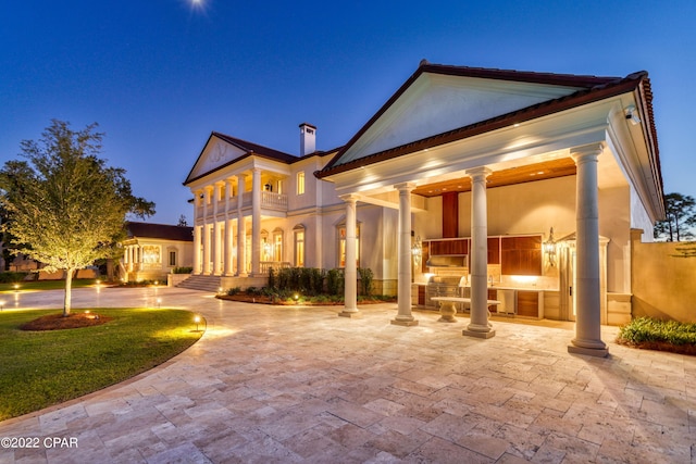 3730 Preserve Bay Blvd, Panama City, FL 32408 - rear view of property with an outdoor kitchen