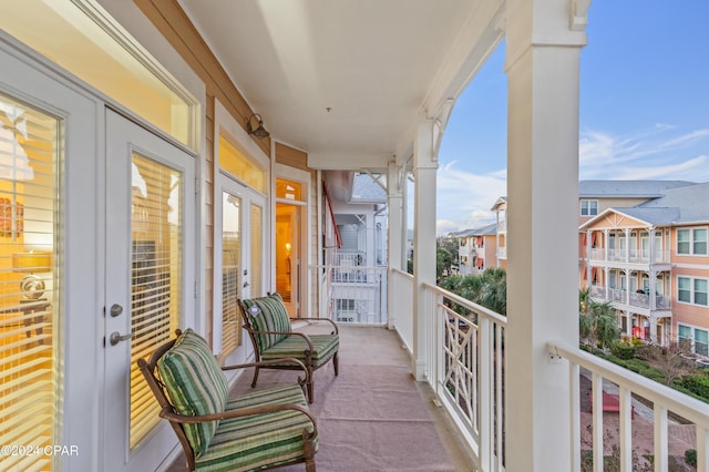 view of balcony