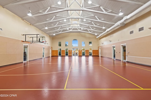 view of basketball court