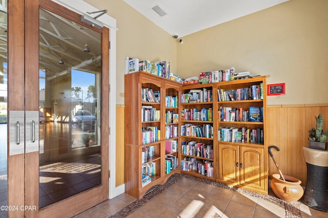 interior space featuring tile patterned floors