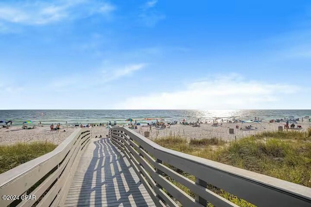 water view featuring a view of the beach