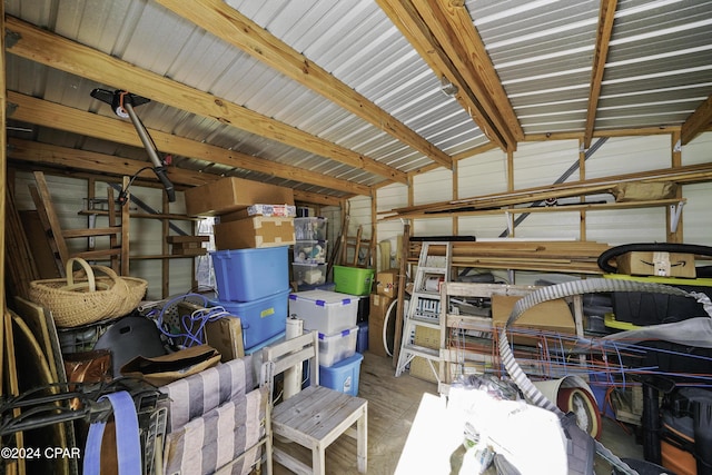 view of storage room