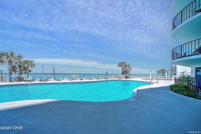 6201 Thomas Dr Unit 1405, Panama City, FL 32408 - community pool with a patio and a water view