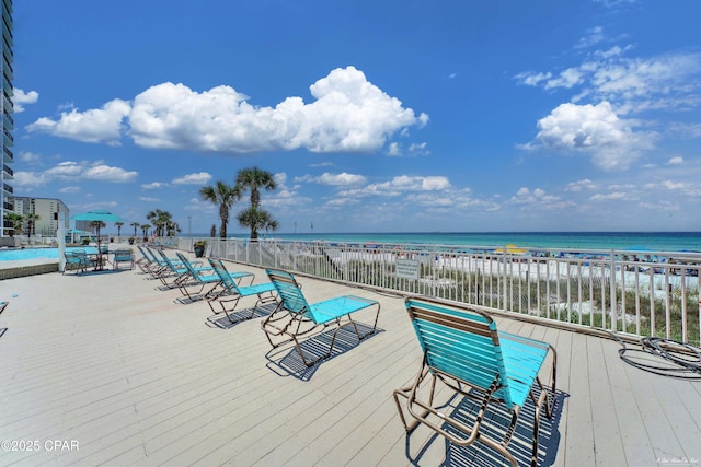 6201 Thomas Dr Unit 1405, Panama City, FL 32408 - deck featuring a water view