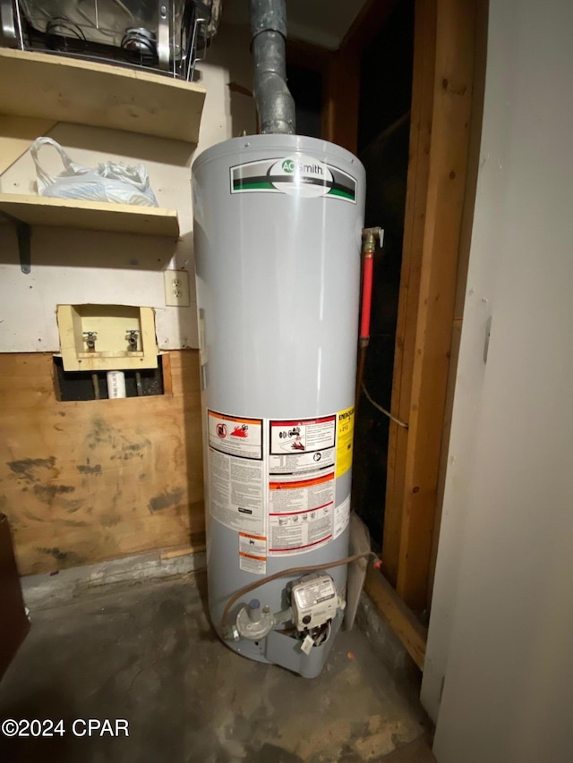 utilities with gas water heater