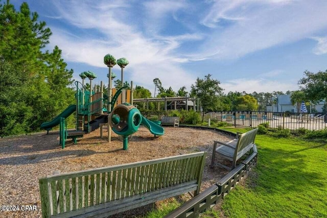 view of play area