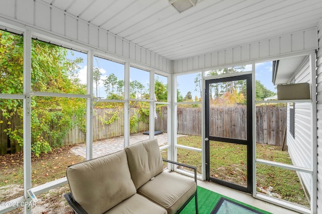 sunroom / solarium with plenty of natural light