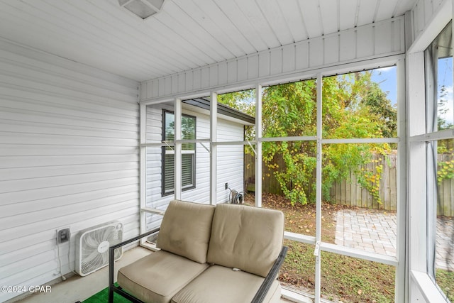 sunroom featuring a wealth of natural light