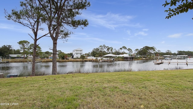 view of water feature