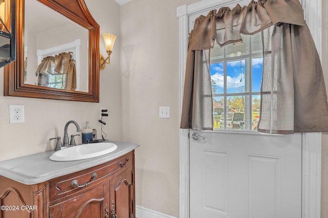 bathroom with vanity