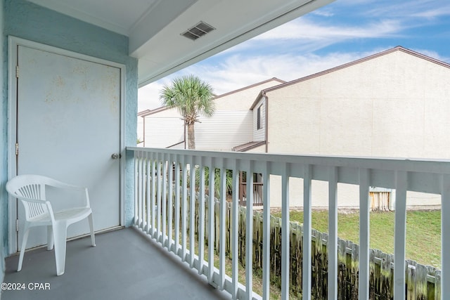 view of balcony