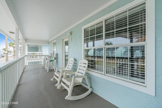 view of balcony