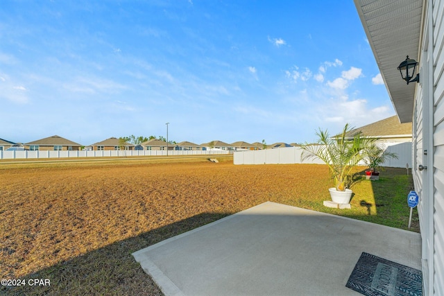 view of yard featuring a patio area