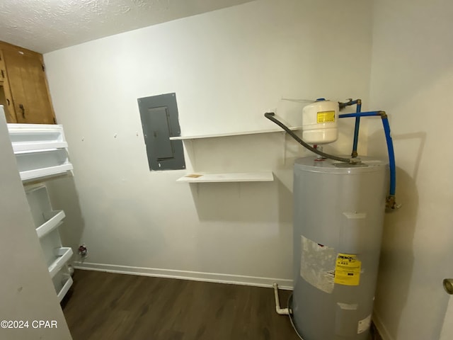 utilities with electric water heater and electric panel