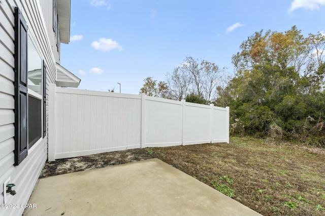 view of yard featuring a patio area