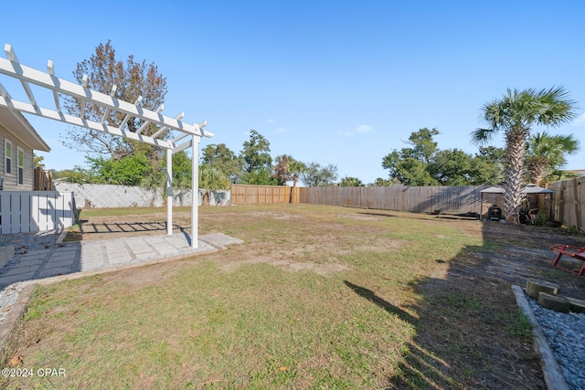 view of yard featuring a patio area