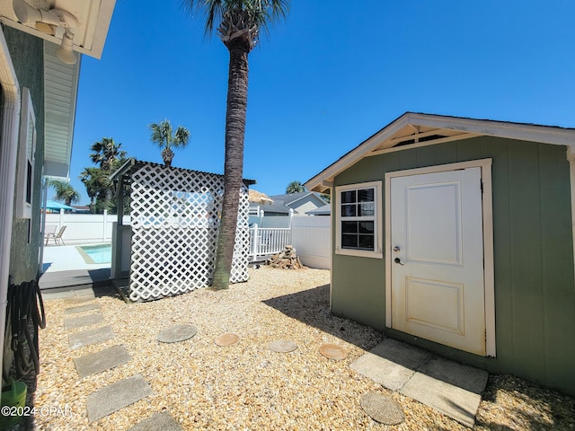 view of outbuilding