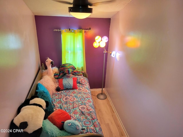 bedroom featuring hardwood / wood-style floors