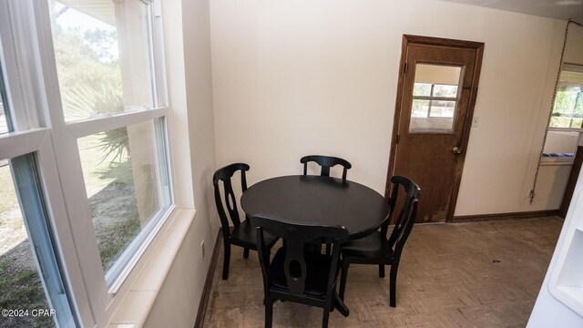 view of dining area