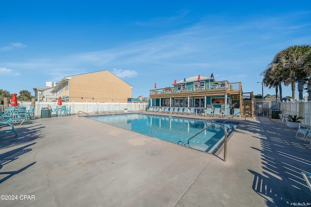 view of pool with a patio area