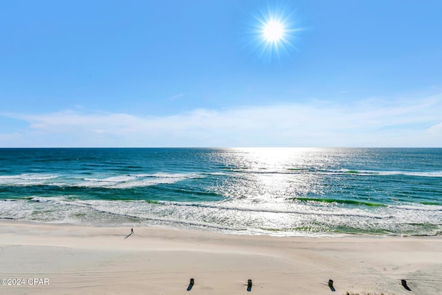 water view with a beach view