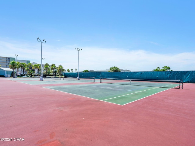 23223 Front Beach Rd Unit 713, Panama City Beach, FL 32413 - view of tennis court with community basketball court