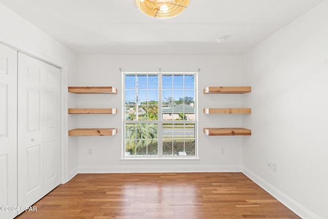 interior space with light wood-type flooring