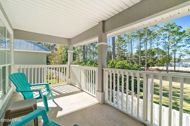 view of balcony