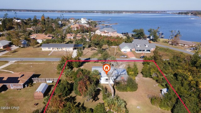 2406 Sewanee St, Lynn Haven, FL 32444 - aerial view featuring a water view and a residential view