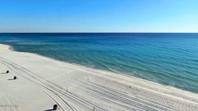 water view featuring a beach view