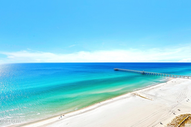 water view with a beach view